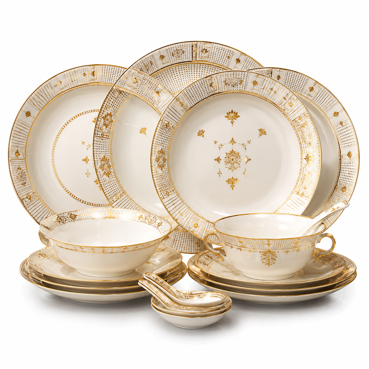 Royal White Dinner Set (32 Pcs)