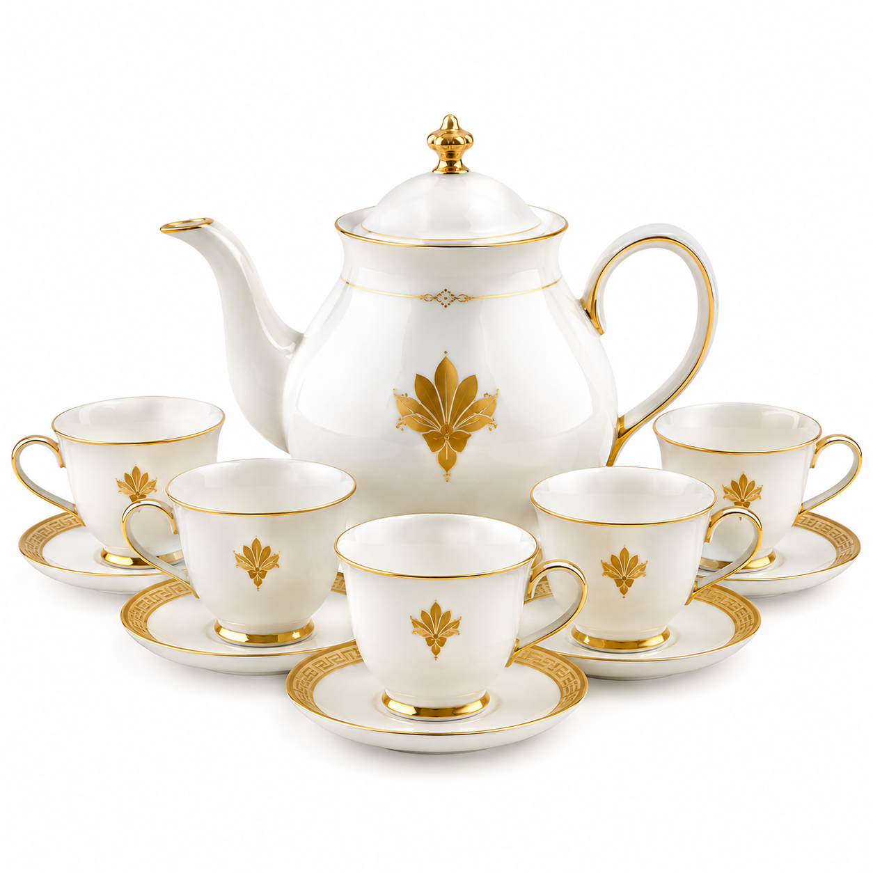 Bone China Tea Set (15 Pcs)