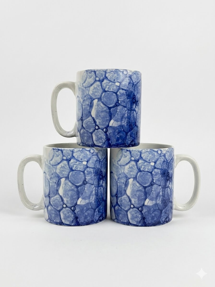3 pcs CERAMIC COFFEE MUG SET