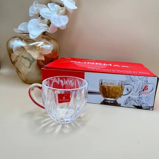 GLASS TEA CUPS 6 PCS SET