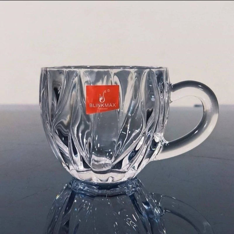 GLASS TEA CUPS 6 PCS SET