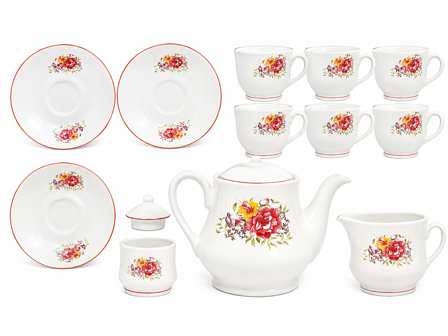 15 PCS KETLE SET CERAMIC