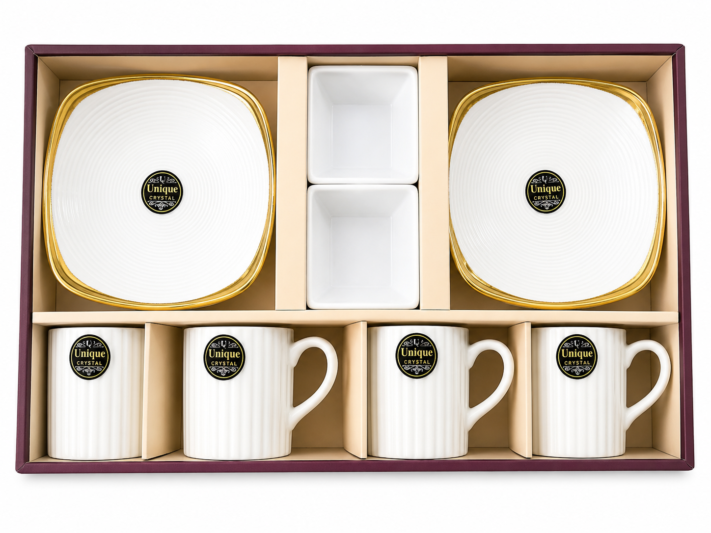 COFFEE TEA CUPS AND PLATES SET