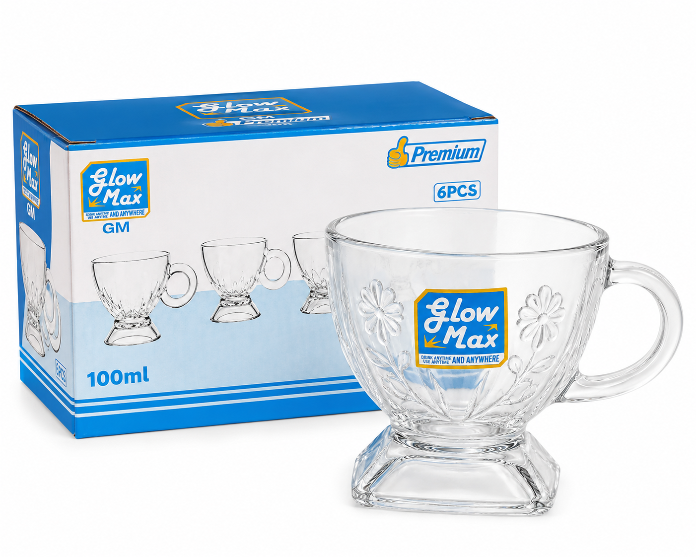 GLOW MAX GLASS TEA SET