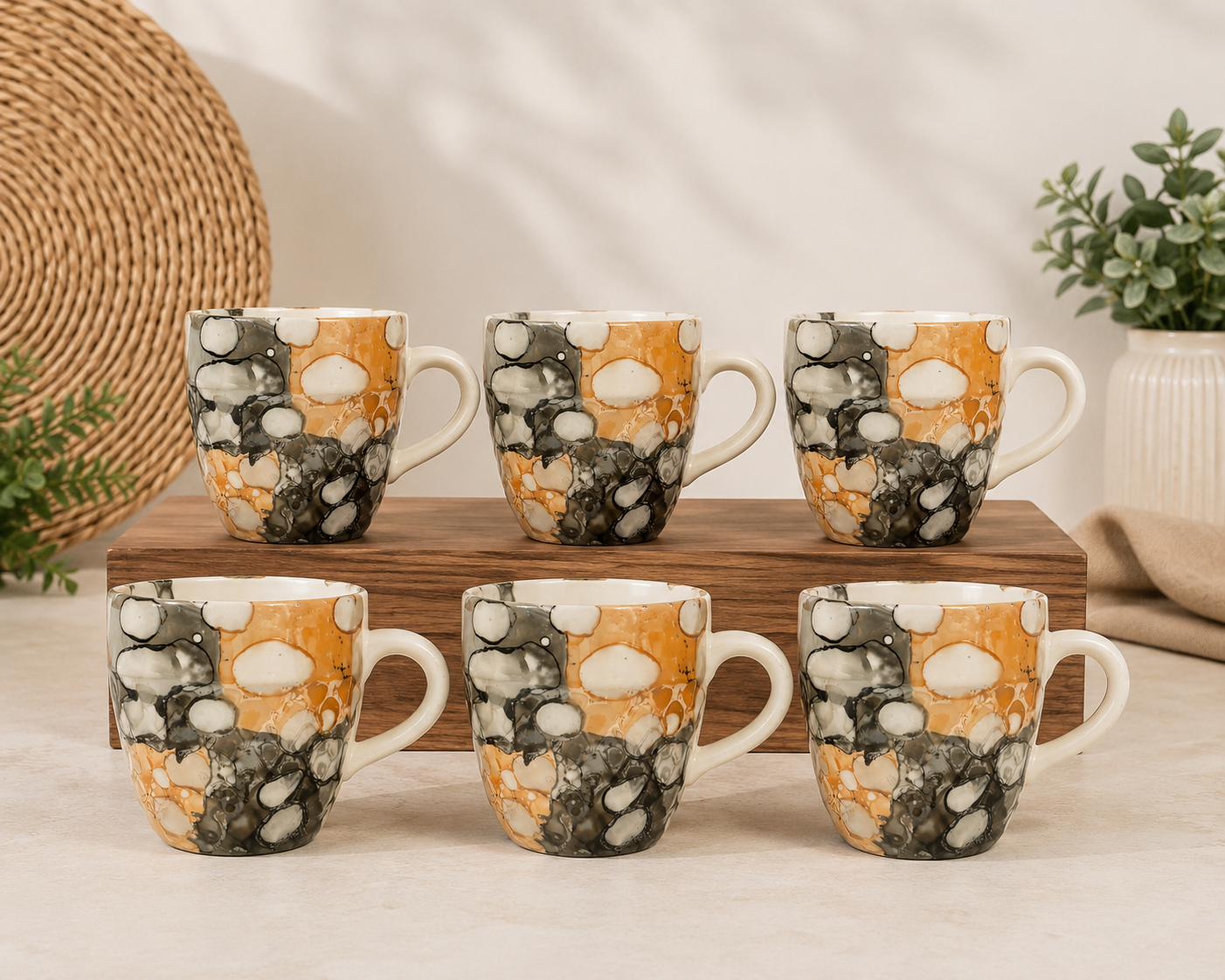 100 ML CERAMIC TEA CUPS
